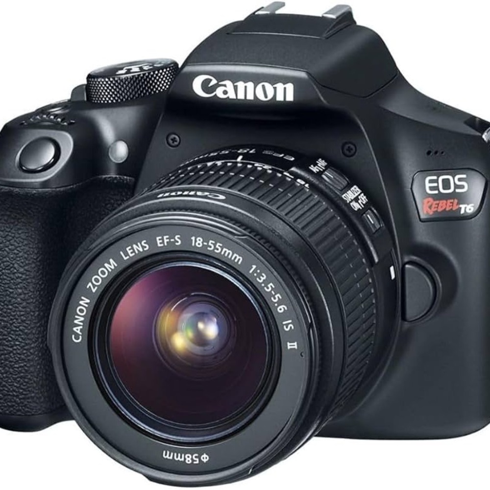 Canon eos rebel t6 camera, with 18-55mm and 70-300mm lens, used great condition